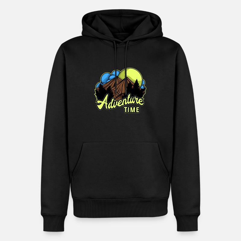 Aventure - Aventure - Sweat à capuche Premium bio Homme - noir