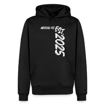 Abschluss Est. 2025 - Männer Premium Bio Hoodie - Schwarz - Vorne - Nico (187cm)
