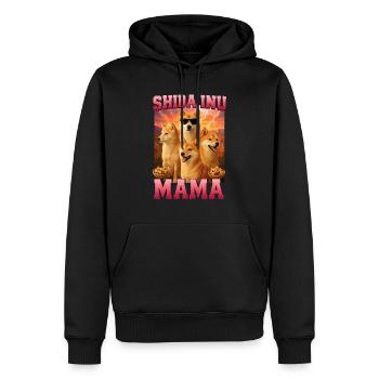 Shiba Inu - Männer Premium Bio Hoodie - Schwarz - Vorne - Nico (187cm)