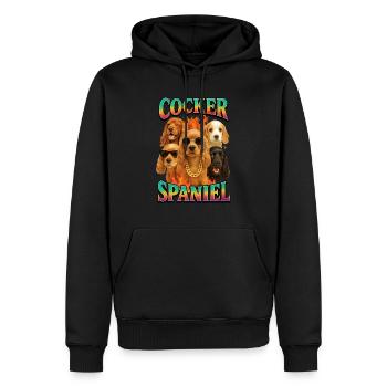 Cocker Spaniel - Männer Premium Bio Hoodie - Schwarz - Vorne - Nico (187cm)