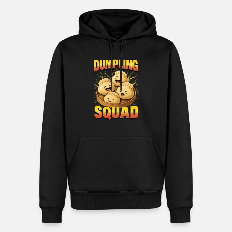 Dumbling Teigtasche - Männer Premium Bio Hoodie - Schwarz