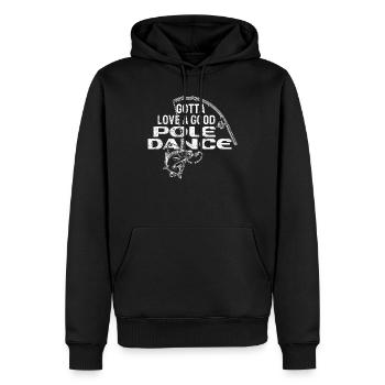 Angeln Angler Humor Gotta Love A Good Pole Dance - Männer Premium Bio Hoodie - Schwarz - Vorne - Nico (187cm)