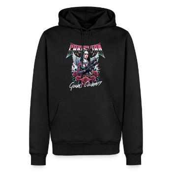Leidenschaftlicher Gläubiger Waffen Christ - Männer Premium Bio Hoodie - Schwarz - Vorne - Nico (187cm)