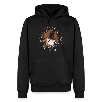 Soccer Shot The Ball Color Splash - Men’s Premium Organic Hoodie - black - Front - Nico (187cm)