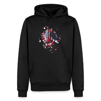 Windsurfing Color Splash - Men’s Premium Organic Hoodie - black - Front - Nico (187cm)