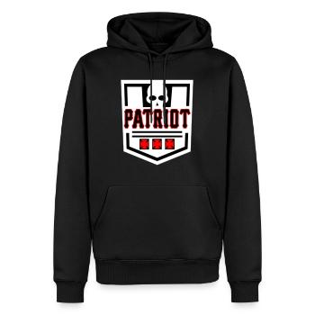 Attachement - Sweat à capuche Premium bio Homme - noir - Devant - Nico (187cm)
