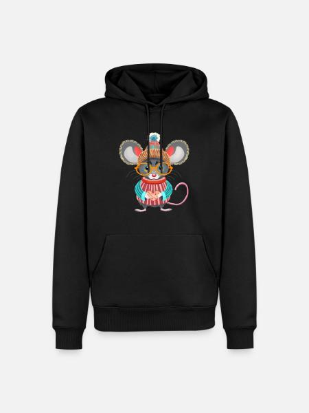 The Bezel Mouse - Men’s Premium Organic Hoodie - black