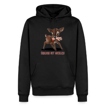 Killer Kitz 06 2024 02 - Sweat à capuche Premium bio Homme - noir - Devant - Nico (187cm)