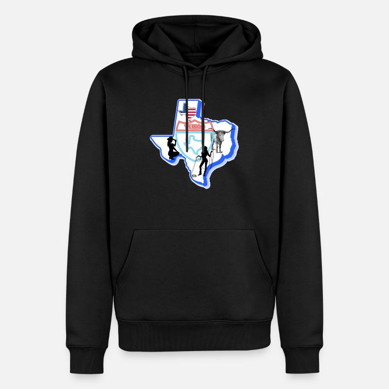Texas, États-Unis. - Sweat à capuche Premium bio Homme - noir
