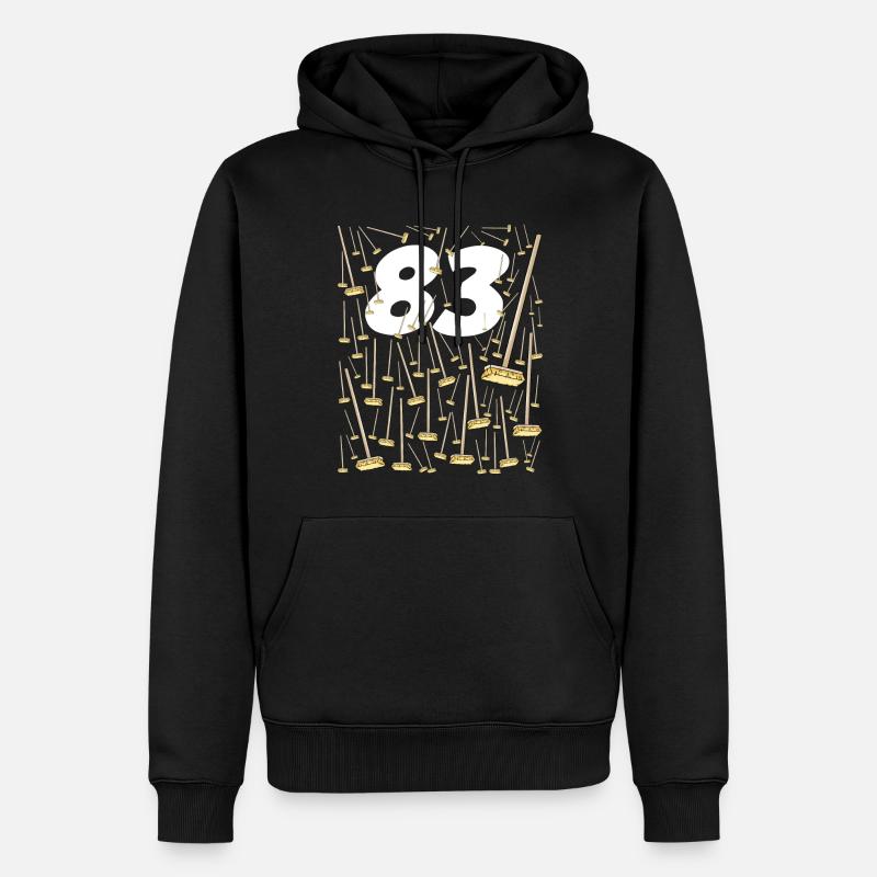 83 Balais Anniversaire - Sweat à capuche Premium bio Homme - noir