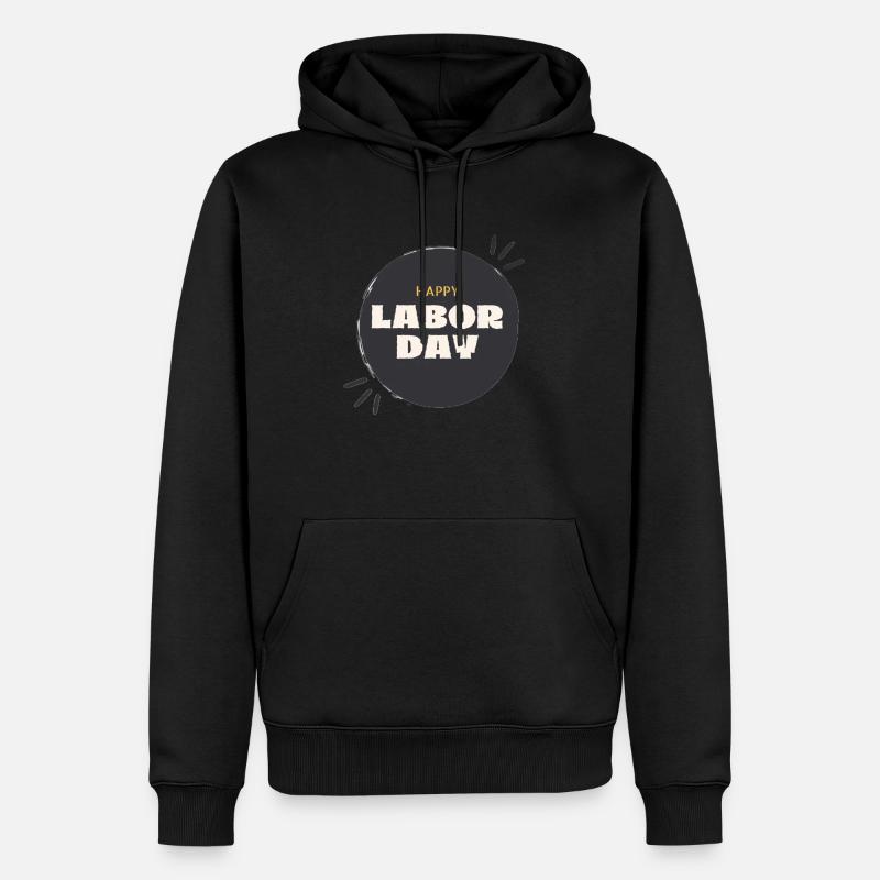 Le travail - Sweat à capuche Premium bio Homme - noir