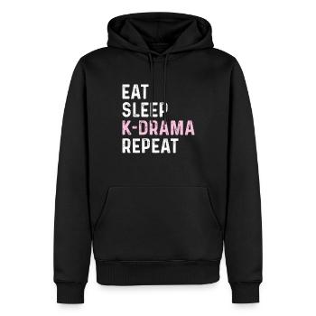 K-Drama Kdrama Korea Südkorea Hallyu K-Drama - Männer Premium Bio Hoodie - Schwarz - Vorne - Nico (187cm)