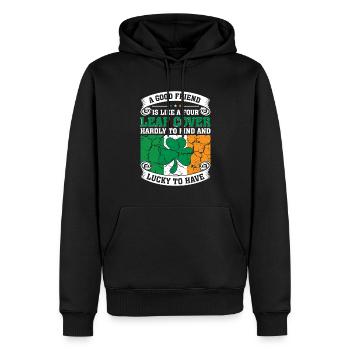Ireland Irish Irish Flag Irish St Patricks Day - Men’s Premium Organic Hoodie - black - Front - Nico (187cm)