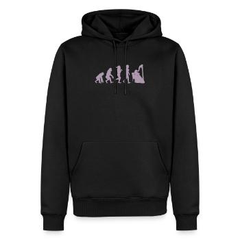 Music Harp Evolution for Women black - Men’s Premium Organic Hoodie - black - Front - Nico (187cm)
