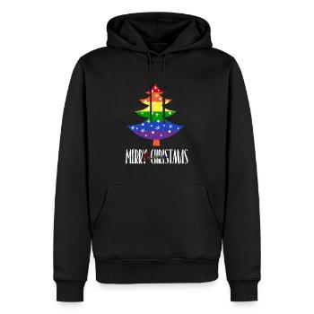 Merry Queer Christmas - Schöne Queere Weihnachten - Männer Premium Bio Hoodie - Schwarz - Vorne - Nico (187cm)
