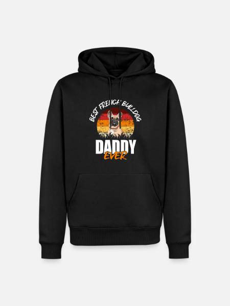 French Bulldog - Men’s Premium Organic Hoodie - black