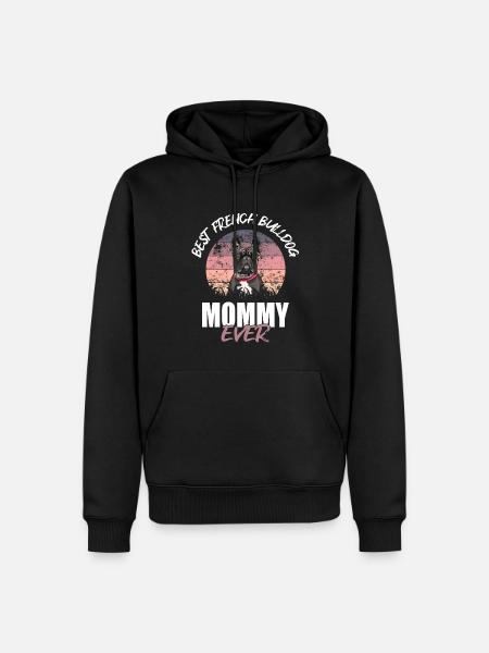 Français Bulldog - Sweat à capuche Premium bio Homme - noir