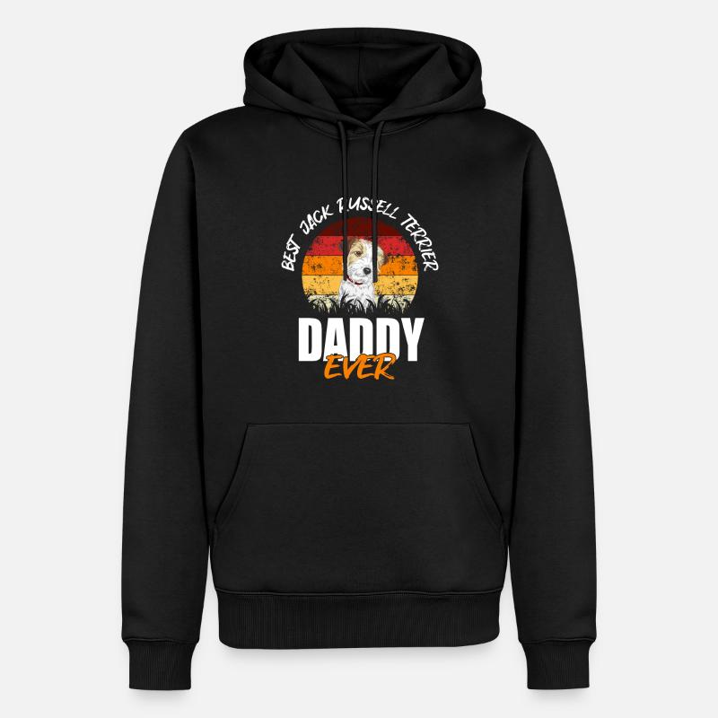 Jack Russell Terrier - Sweat à capuche Premium bio Homme - noir