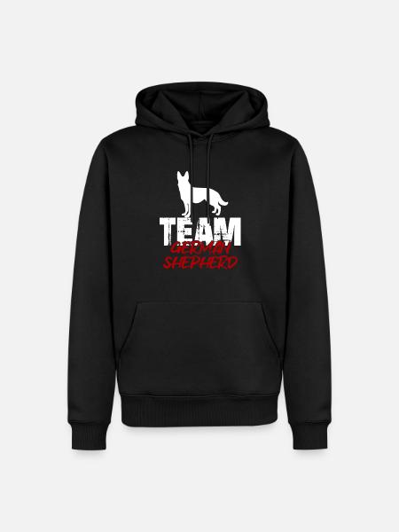Team German Shepherd - Men’s Premium Organic Hoodie - black
