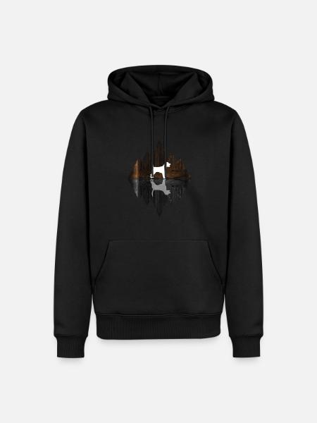 I love my Beagle - Men’s Premium Organic Hoodie - black