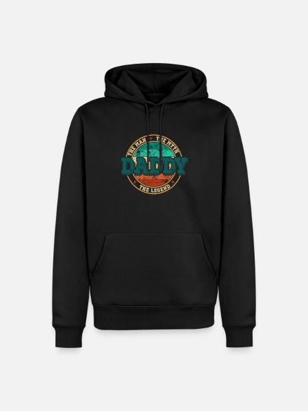 Papa The Legend - Men’s Premium Organic Hoodie - black