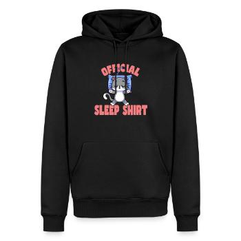 Bonne nuit - Sweat à capuche Premium bio Homme - noir - Devant - Nico (187cm)