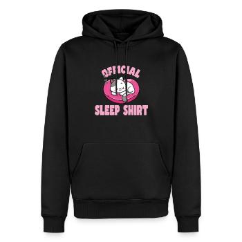 Bonne nuit - Sweat à capuche Premium bio Homme - noir - Devant - Nico (187cm)