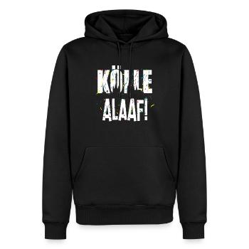 Fröhlicher Jeck an Karneval, Kölle Alaaf - Männer Premium Bio Hoodie - Schwarz - Vorne - Nico (187cm)
