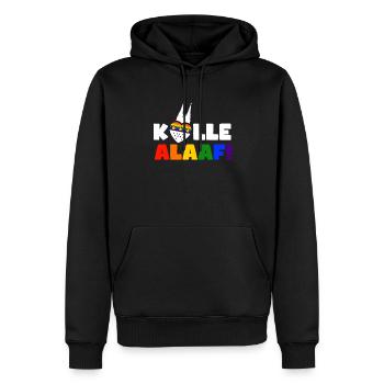 Jede Jeck es anders! Ich auch. LGBTQ Karneval Köln - Männer Premium Bio Hoodie - Schwarz - Vorne - Nico (187cm)