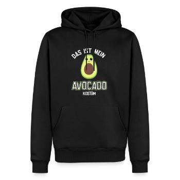 Karneval Kostüm Avocado - Männer Premium Bio Hoodie - Schwarz - Vorne - Nico (187cm)