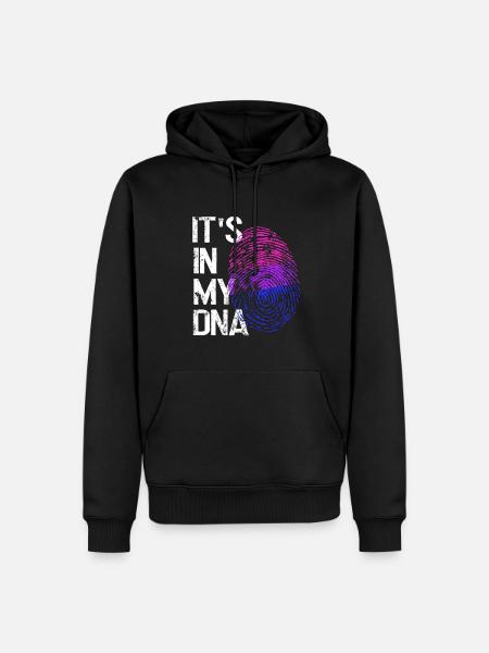 L’amour LGBTQ dans mon ADN - Sweat à capuche Premium bio Homme - noir