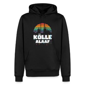 Karneval Kostüm Kölle Alaaf Clown Wappen Dom Köln - Männer Premium Bio Hoodie - Schwarz - Vorne - Nico (187cm)
