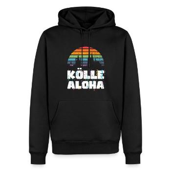 Karneval Kostüm Kölle Alaaf Clown Wappen Dom Köln - Männer Premium Bio Hoodie - Schwarz - Vorne - Nico (187cm)
