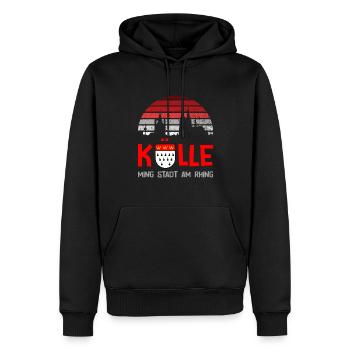 Karneval Kostüm Kölle Alaaf Clown Wappen Dom Köln - Männer Premium Bio Hoodie - Schwarz - Vorne - Nico (187cm)