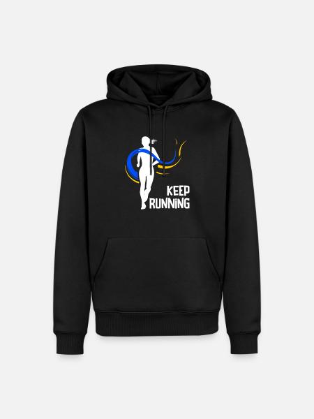 Run 26.2 mile marathon challenge - Men’s Premium Organic Hoodie - black