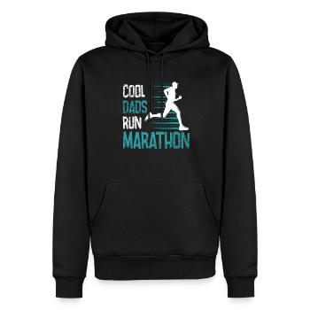 Laufen Sie 26,2 Meilen Marathon Herausforderung - Männer Premium Bio Hoodie - Schwarz - Vorne - Nico (187cm)