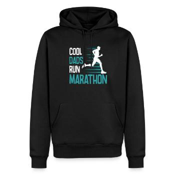 Laufen Sie 26,2 Meilen Marathon Herausforderung - Männer Premium Bio Hoodie - Schwarz - Vorne - Nico (187cm)