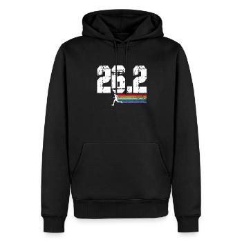 Laufen Sie 26,2 Meilen Marathon Herausforderung - Männer Premium Bio Hoodie - Schwarz - Vorne - Nico (187cm)