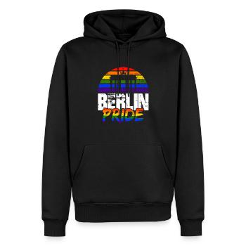 Pride Berlin - Männer Premium Bio Hoodie - Schwarz - Vorne - Nico (187cm)