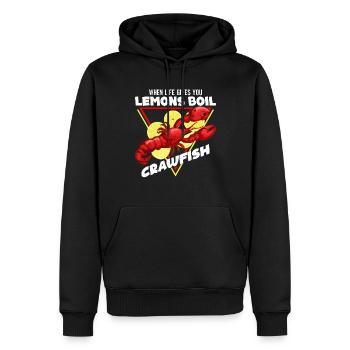 Langusten Cajun & Langusten Hummer Kochen - Männer Premium Bio Hoodie - Schwarz - Vorne - Nico (187cm)