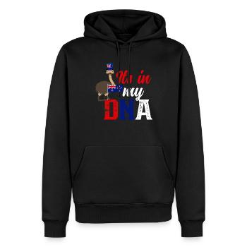 Neuseeland Kultur Kiwi Vogel Neuseeland Flagge - Männer Premium Bio Hoodie - Schwarz - Vorne - Nico (187cm)