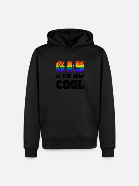 Fierté LGBTQ. Déclaration - Sweat à capuche Premium bio Homme - noir