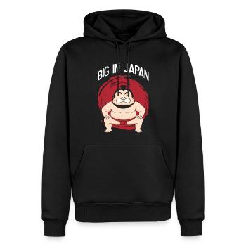 Lutteur de sumo Japon - Sweat à capuche Premium bio Homme - noir - Devant - Nico (187cm)