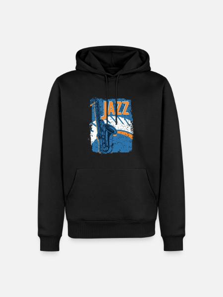 Jazz Music Improvisation Festival - Men’s Premium Organic Hoodie - black