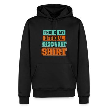 Frisbee Player Disc Golf Frisbee Competition - Sweat à capuche Premium bio Homme - noir - Devant - Nico (187cm)