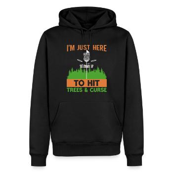 Disc Golf Player Frisbee Player - Sweat à capuche Premium bio Homme - noir - Devant - Nico (187cm)
