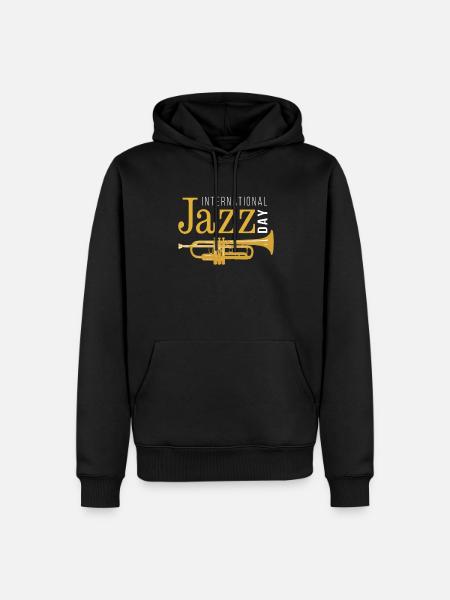 Jazz Music Improvisation Festival - Men’s Premium Organic Hoodie - black