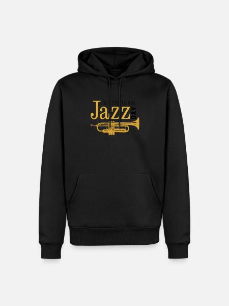 Jazz Music Improvisation Festival - Men’s Premium Organic Hoodie - black