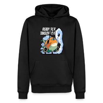 Ready for Takeoff I'm 8 - 8nd Birthday Boy - Männer Premium Bio Hoodie - Schwarz - Vorne - Nico (187cm)