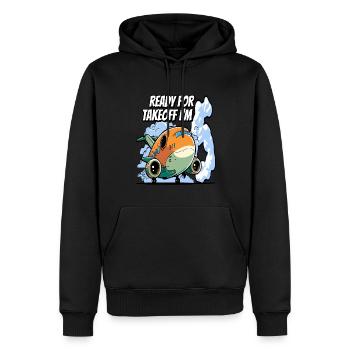 Ready for Takeoff I'm 6 - 6nd Birthday Boy - Männer Premium Bio Hoodie - Schwarz - Vorne - Nico (187cm)